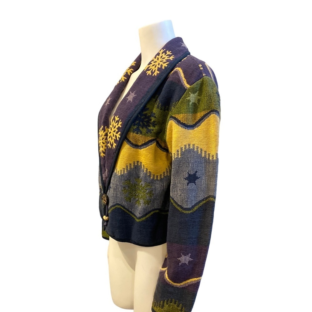 VINTAGE FLASHBACK Southwestern Style Blazer, Size Medium - Picture 7 of 11